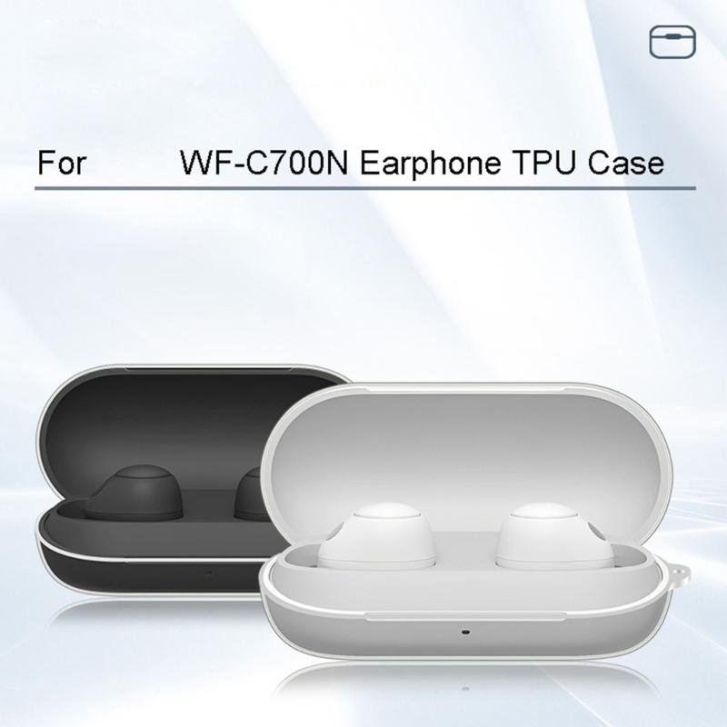 Compatible for  WF-C700N Earphone Cover-Shell Shockproof Anti-scratch Protect Sleeve Washable Housing Dustproof Case