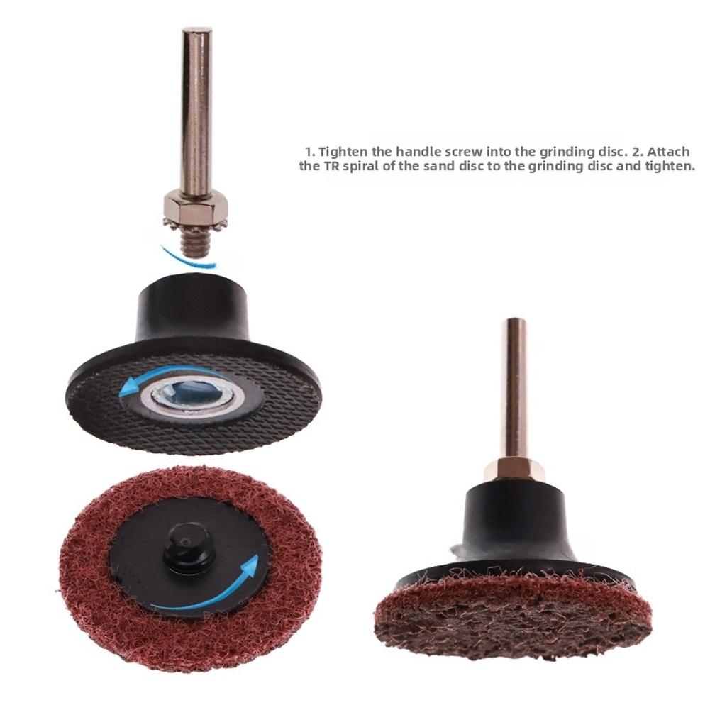 1pc 2inch Quick Change Sanding Disc Kit Zirconium Corundum Sand Dish Blue Gray Backing For Metal Processing Automotive Parts