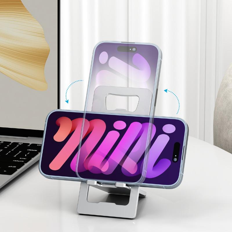 Card-type Foldable Portable Aluminum Alloy Stand Mobile Phone Tablet Live Desktop Stand Gift Mobile Phone Stand