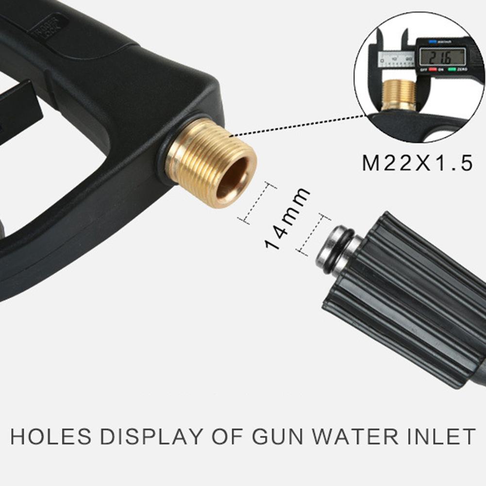 1Pc High Pressure Foam Gun 16MPa Black High Pressure Water Gun Copper Snow Foam Washer Gun Spraying Distance 12m Car Accessories China Mainland