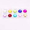 Mixed Color Crystal Buckles - Handmade Double Hole Glass Diamond for DIY Clothing