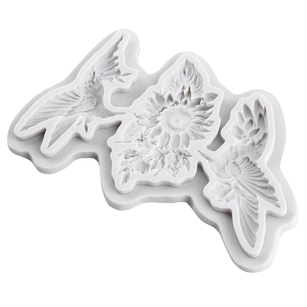 Kolibri Silikonform Gänseblümchen Fondantformen Kuchen Dekoration Werkzeuge Cupcake Topper Süßigkeiten Zuckerhandwerk Kaugummipaste Polymer Clay