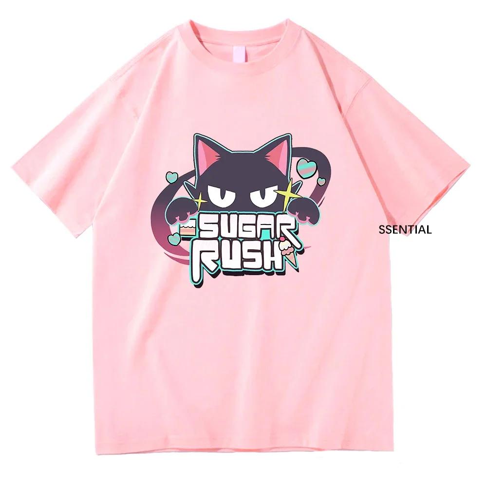 Blue Anime Archive T Shirts Sugar Rush Funny Unisex/Women Clothing Unisex Streetwear Unisexga Cosplay Clothes Cotton Graphic T-Shirts