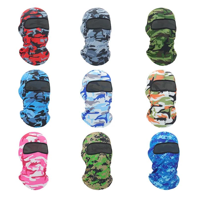 Camouflage Balaclava Full Face Cycling Mask Quick Dry Outdoor Road Bike Helmet Scarves Liner Caps Mtb Cycling Uv Protection Cap