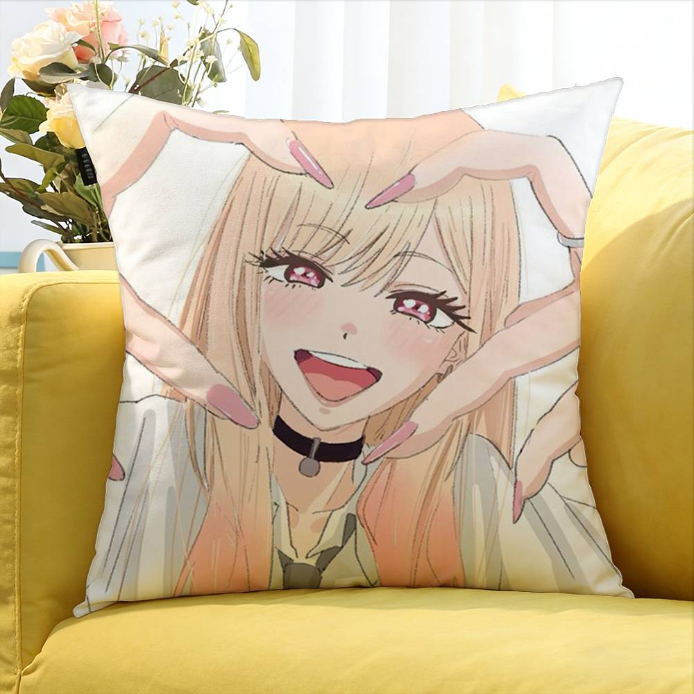 My D-Dress Up D-Darling Marin Kitagawa World Various Sizes Square Pillow Case For Car Home Bedchamber Decor