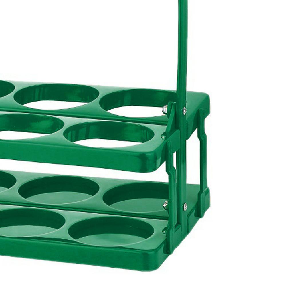 Kbelík na přenášení pivních lahví Plastový Skládací Multifunkční Přenosný Nosič na pivní lahve Zelený