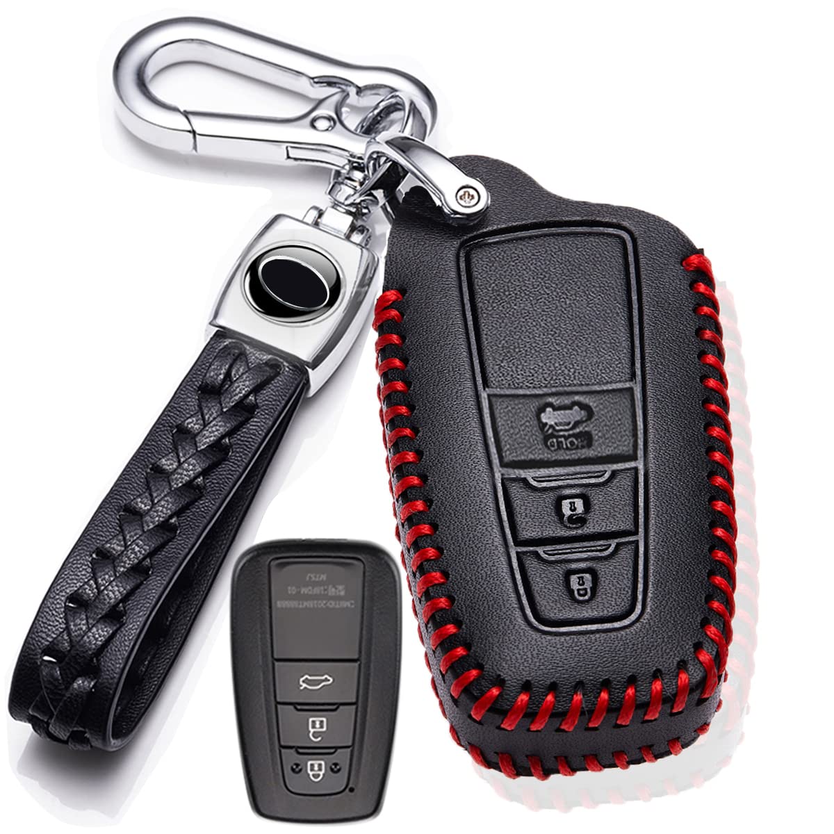 

PELKERDR Чехол для смарт-ключа для Toyota New Prius PRIUS 50 Series New RAV4 Camry CAMRY Corolla Land Cruiser Prado Key Премиум Защищает Предотвращает и