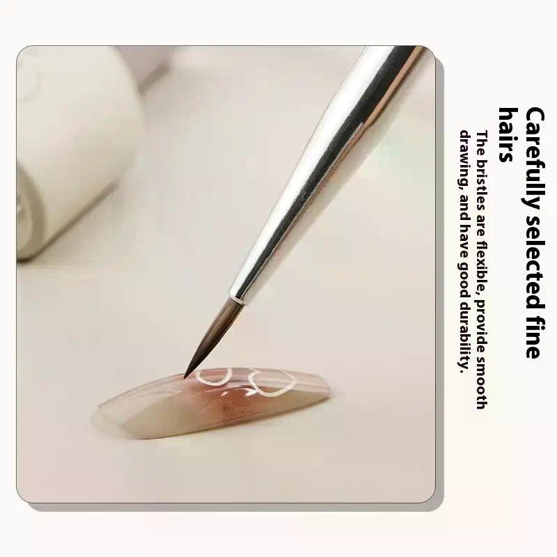 Nagelkunst Pinsel Checker Nagel Zeichen Malerei Linien Pinsel UV Gel Pinsel Detail Pinsel Nagelkunst Werkzeug Acryl DIY Design Maniküre Werkzeug