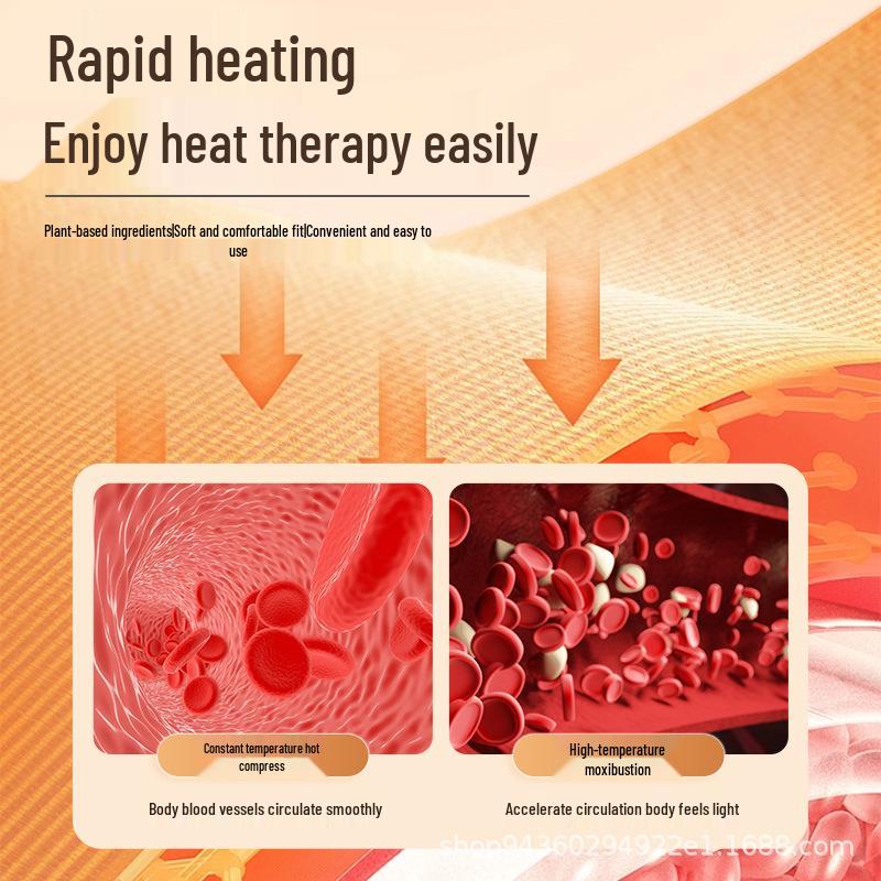 Mugwort Warm Neck and Shoulder Self-Heating Moxibustion Patch - Cervical Spine Heat Therapy