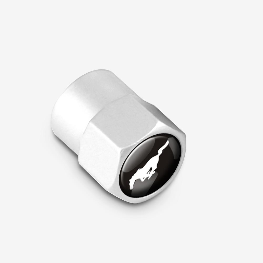 qdjfz10 4Pcs Car Wheel Tire Valve Caps Air Stem Covers Accessories For Ford Kuga Transit Ecosport Focus Ranger Mondeo Fusion ST Mustang