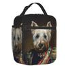 Cute West Highland White Terrier Dog Insulated Lunch Bag Leakproof Westie Puppy Cooler Thermal Lunch Box Office Picnic Travel