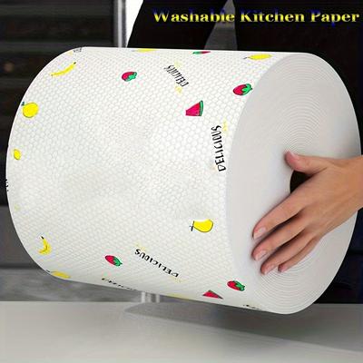 130/165Pcs Reusable Kitchen Disposable Rags Non-Woven Cleaning Cloths Washing Dishcloths Cloth Towels Non-stick Scouring Pads