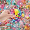 50 Candy Series Graffiti Stickers Mobile Phone Computer Stationery Box Decoration Stickers Waterproof Creative Children's Cartoon Stickers