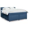 Maison Exclusive - Rete a doghe per letto con materasso Blu 180x200 cm Tessuto