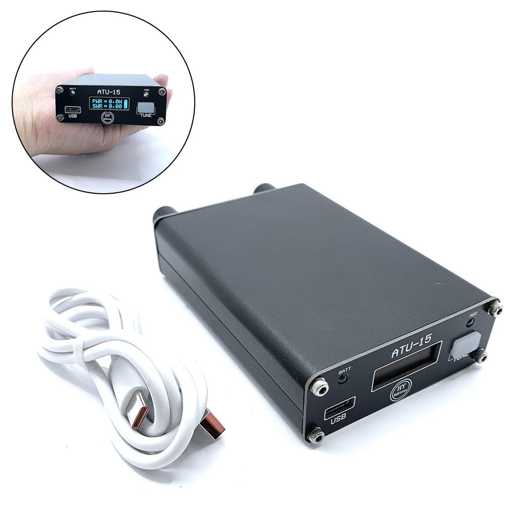 Shortwave Antenna ATU-15 Antenna Tuner Built-in Battery Lightweight Design Metal Housing PCBs Front Panel Tuning Frequency Range