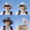 Outdoor Ice Silk Sun Hat With Wide Brim For Summer Beach Water Sports
