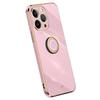 XINLI For iPhone 16 Pro Max Case Ring Kickstand Electroplating TPU Phone Cover