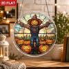 2D Flat Acrylic Puzzle Suncatcher, Autumn Scarecrow Pumpkin Acrylic Hanging Ornament, Suncatcher Puzzle Kit (Home And Garden Decor), Creative Hallowee
