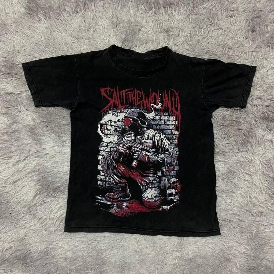 Deathcore band salt the wound T-shirt Black Classic Unisex Tee ZL517 Unisex T-Shirt XXXL