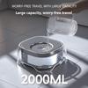 Large Capacity 2000ml Pet Floating Bowl Transparent Design Floating Filter Pet Water Feeder Anti-Spill Anti-Splash
