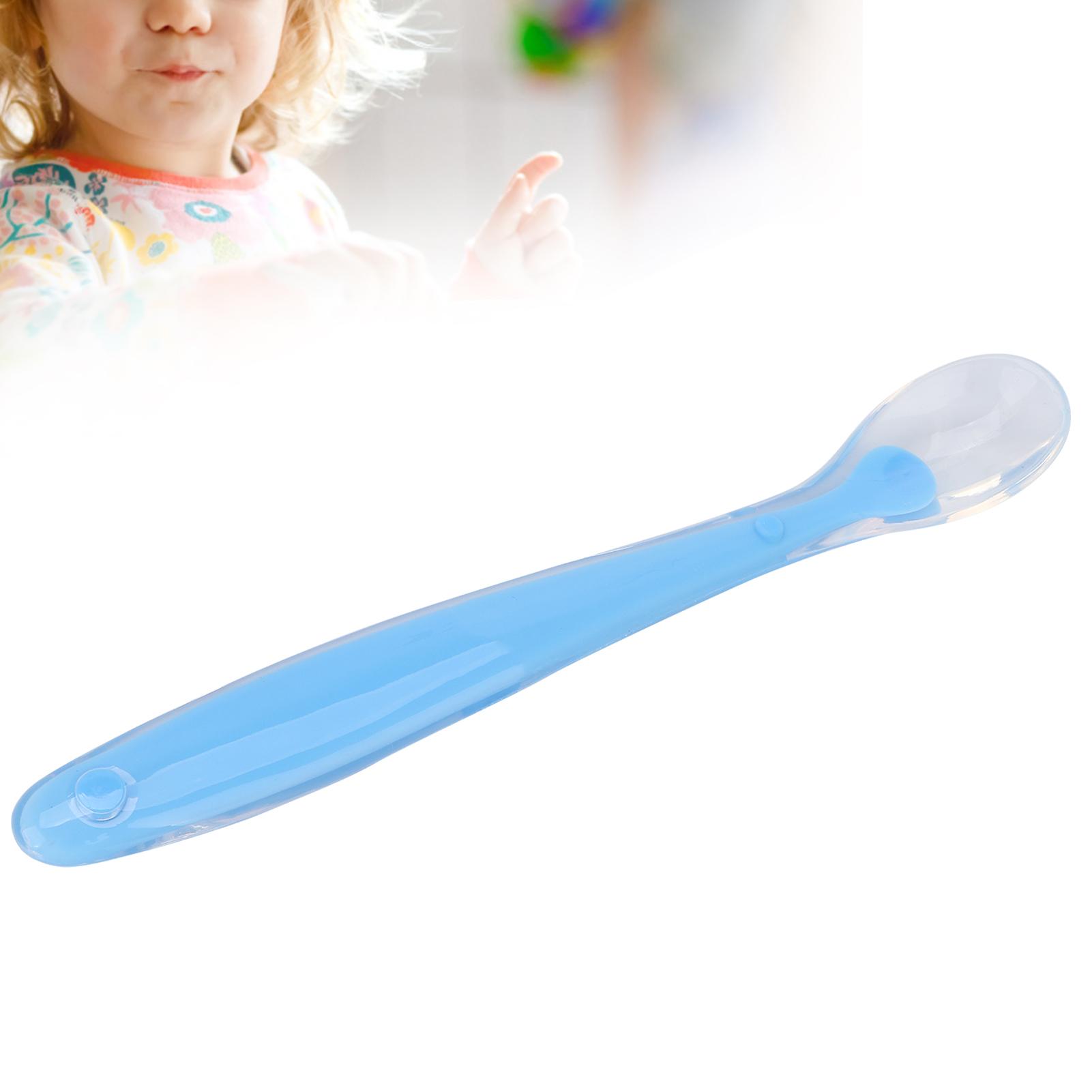 Baby Silicone Spoons Soft Tips Small Baby Feeding Training Trainer Spoon for Infant