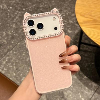 Cute Glitter Phone Case for For Iphone 17 Air 14 1 16 11 12 13 Pro Max 14 16 Plus Silicone Bling Bling Shockproof Protector Cover