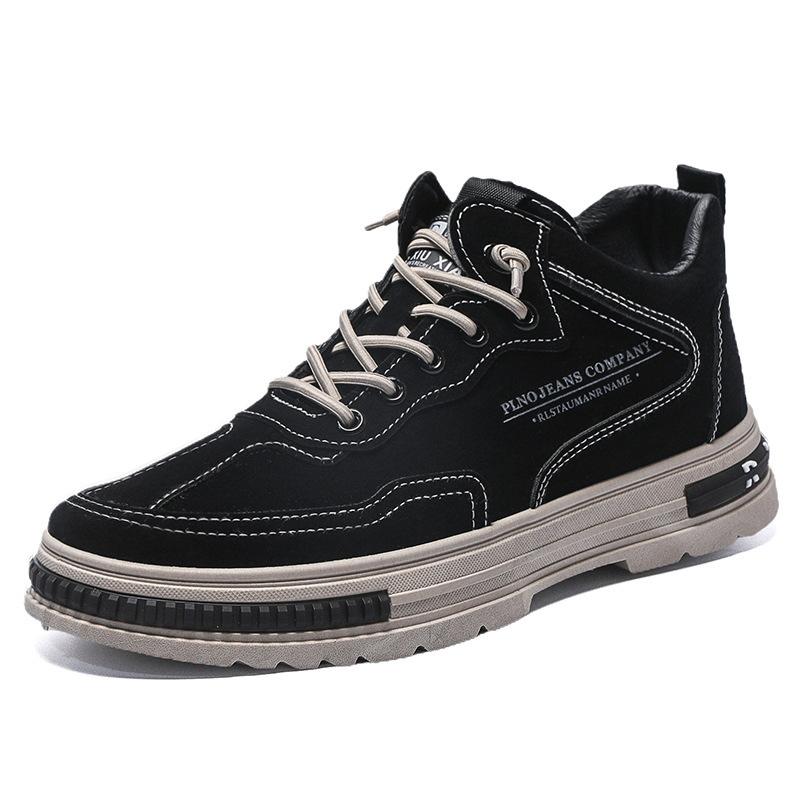 Men's Fall Non-slip Board Shoes Comfortable Casual Sports Versatile Work Kitchen Shoes Trendy Lightweight Footwear