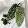 Hand Towel Plant Modeling Kitchen Cleaning Absorbent Coral Fleece Hand Towel Hanging Type Thickened Kitchen Towel