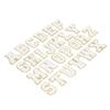 26 Pcs Letter Patches A to Z White Letter Patches DIY Personalized Decorative Repairing Embroidered