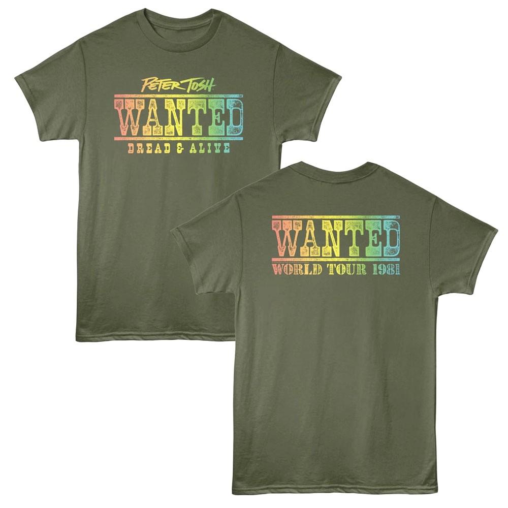 Peter Tosh Wanted Dread Alive Tour Men T Shirt M