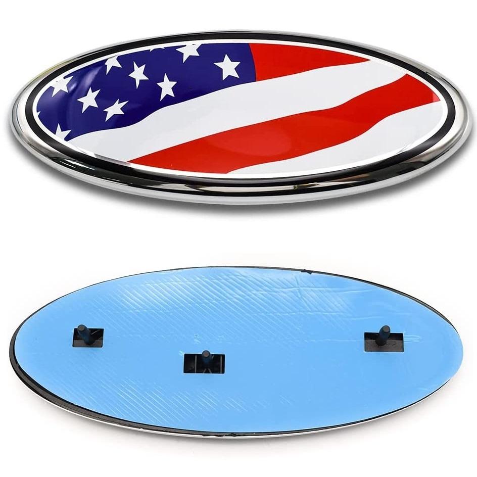 Для эмблемы Ford F150 F250 F350 Edge Explorer RANGER EXPEDITION Автомобильная передняя эмблема Флаг США Задние аксессуары A