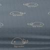 1 Simple Modern Animal Whales Printed Matte Fitted Sheet, Bedroom Printed Bed Cover, Bedding (Excluding Pillowcases)