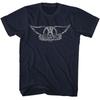 Aerosmith Wings Logo Light Navy T-Shirt