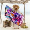 Kpop Demon Hunter Girls Beach Towel High Absorbency & Quick-Dry Comfortable Lightweight Suitable for Swimming, Gym, Camping, Yoga Vacation