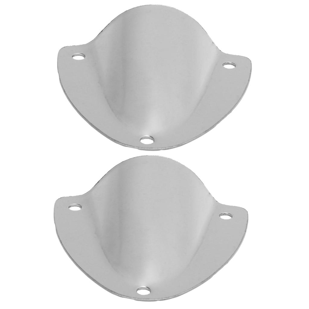 2pcs Clam Shell Vent Wire Pass Through Cover Polished Stainless Steel Accessory for Marine Boat