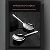 Stainless Steel Kitchen Spoon Set Food Grade Smooth Polished For Cooking Straining Noodles Serving Rice