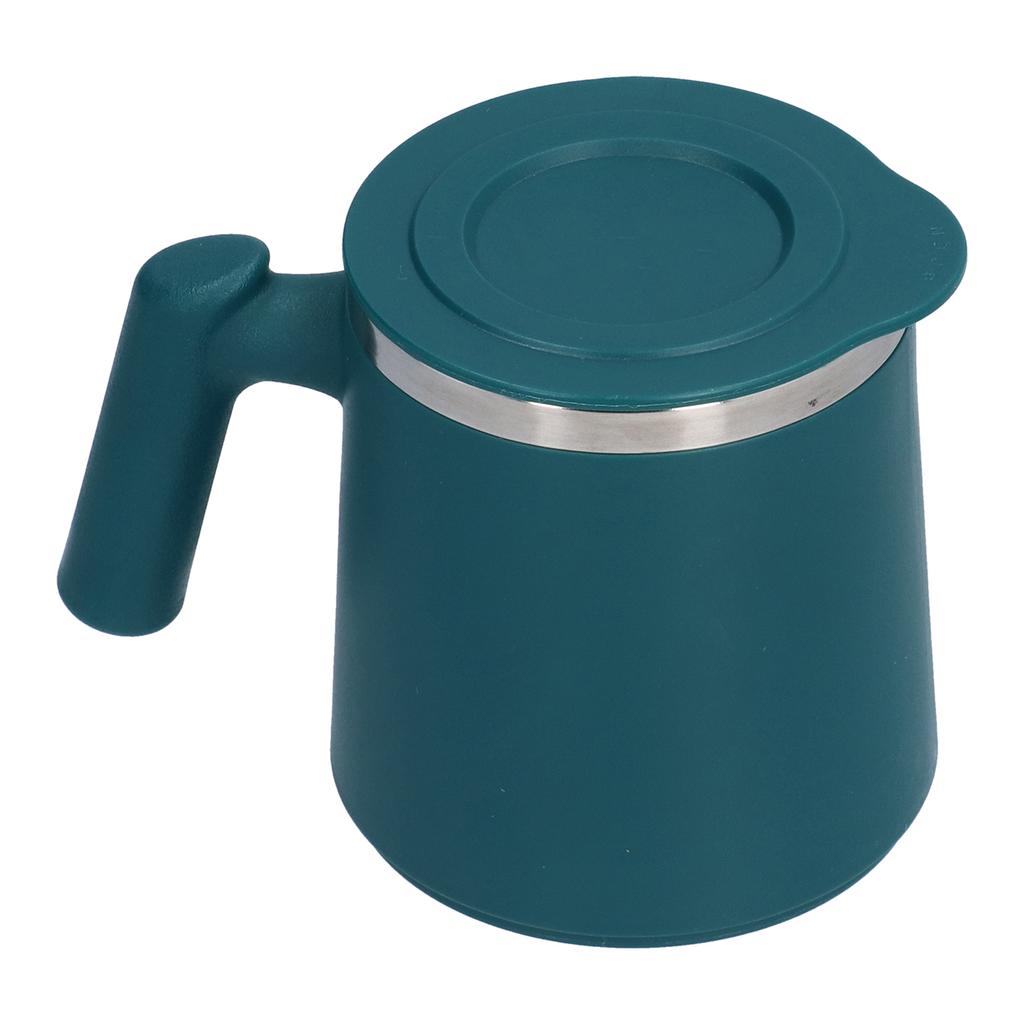 420ml Edelstahl Kaffeetasse Frühstückstasse Kaffee Milchbecher für Zuhause Büro CampingGrün