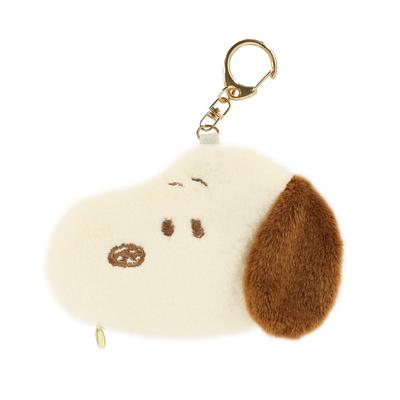 Snoopy Coin Heart Quilting Series Face-Shaped Case, Beige,