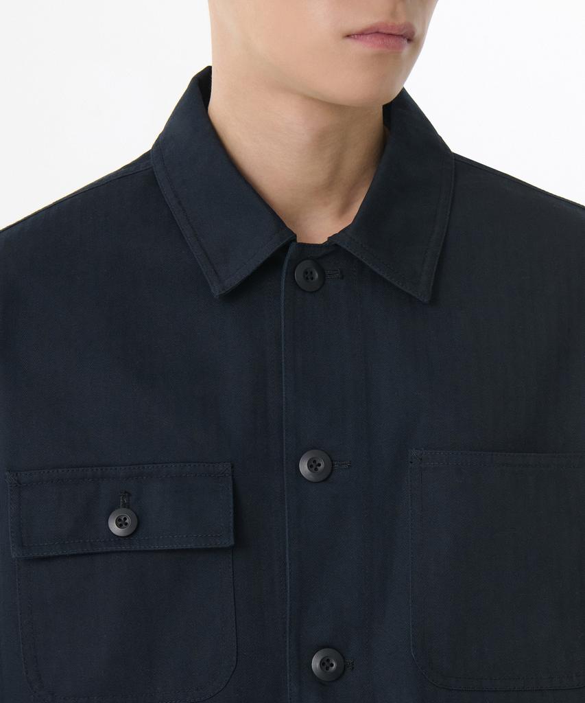 Musinsa Standard Cotton Herringbone Chore Jacket [Navy]