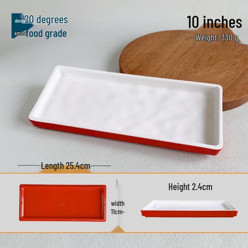 Two-Tone Melamine Dipping Plate