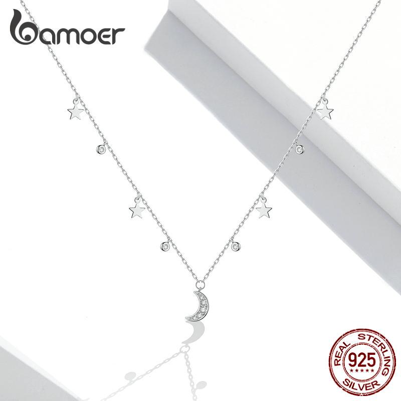 

Серебряное ожерелье луна и звезды для женщин 925 silver