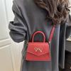 Bow square bag women's foreign versatile handbag 2025 new texture shoulder messenger bag women's bag wholesale