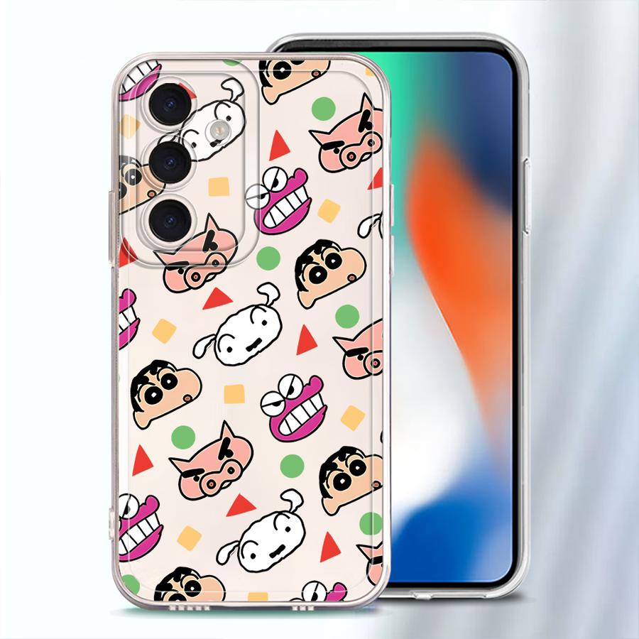 Cute Crayons Shinchan Phone Cover Case for Samsung Galaxy A54 A15 A55 A23 A14 A16 A26 A24 A33 A52 A36 A13 A34 A35 A56 A50 A25