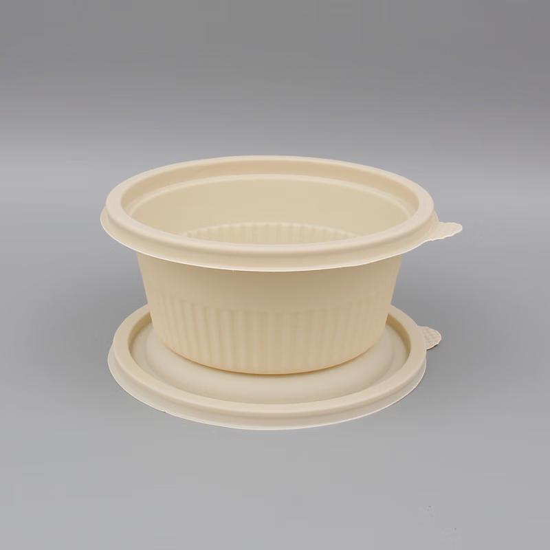 Degradable Round Disposable Food Containers with Lids