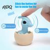 Dinosaur Egg Fidget Toy Clicker Toy 3D Printed Dino Eggshell Finger Clicker Handheld Pocket Size Push Button for Anxiety Stress Relief Gadget
