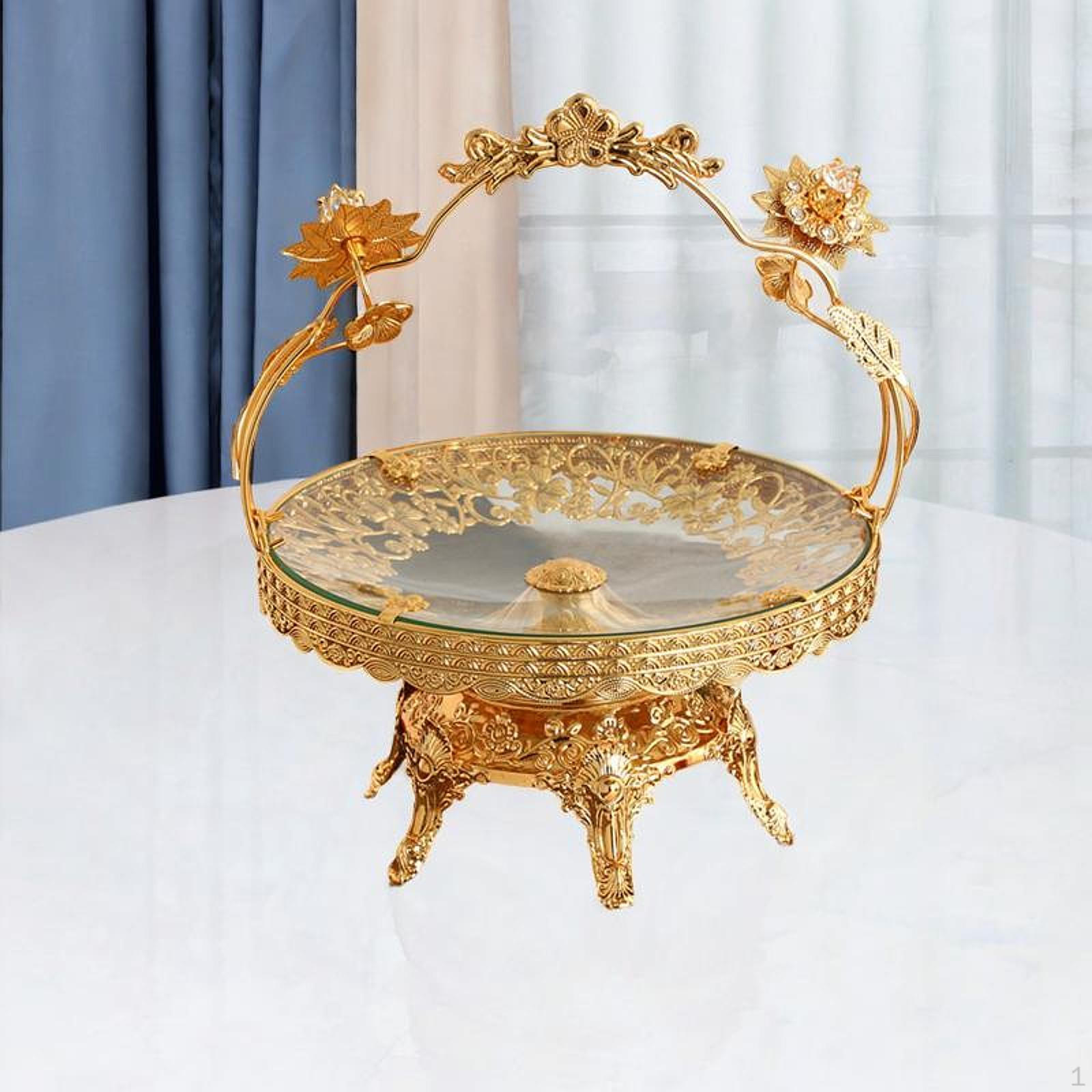 

Европейская фруктовая корзина для сушеных продуктов, многоцелевая овощная тарелка и миска, органайзер для стола 26x26x33cm