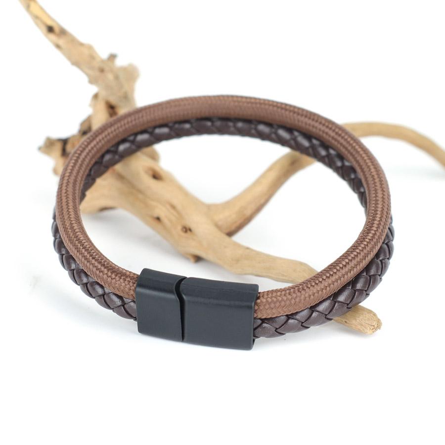 

Noter Stylish Men Leather Bracelet 3 Colors Available Wrap Braclet Openable Buckle Leisure Versatile Accessories Pulseria Homme коричневый
