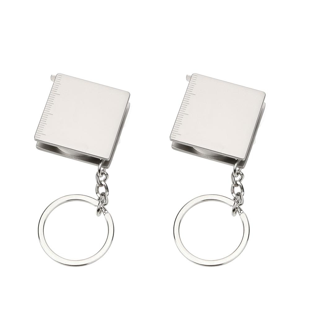 DIYWORK Gauging Tools Key Ring Pull Ruler Tape Measure Keychain Portable Measuring Tools Retractable Ruler