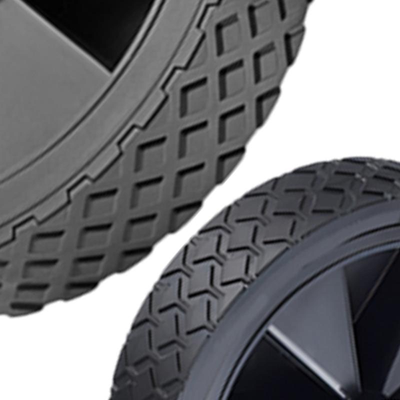 2 Stück Ersatzräder Geeignet für faltbare Campingwagen Werkzeuglose Montage Langlebigkeit Gummireifen Einfache Montage