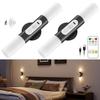 Motion Sensor LED Wall Lights No Installation Required Remote Control Included Dimmable Color Adjustable Rechargeable 2000mAh Bracket Lights Automatic